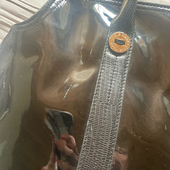 Cole Haan vinyl purse - Picture 3 of 6